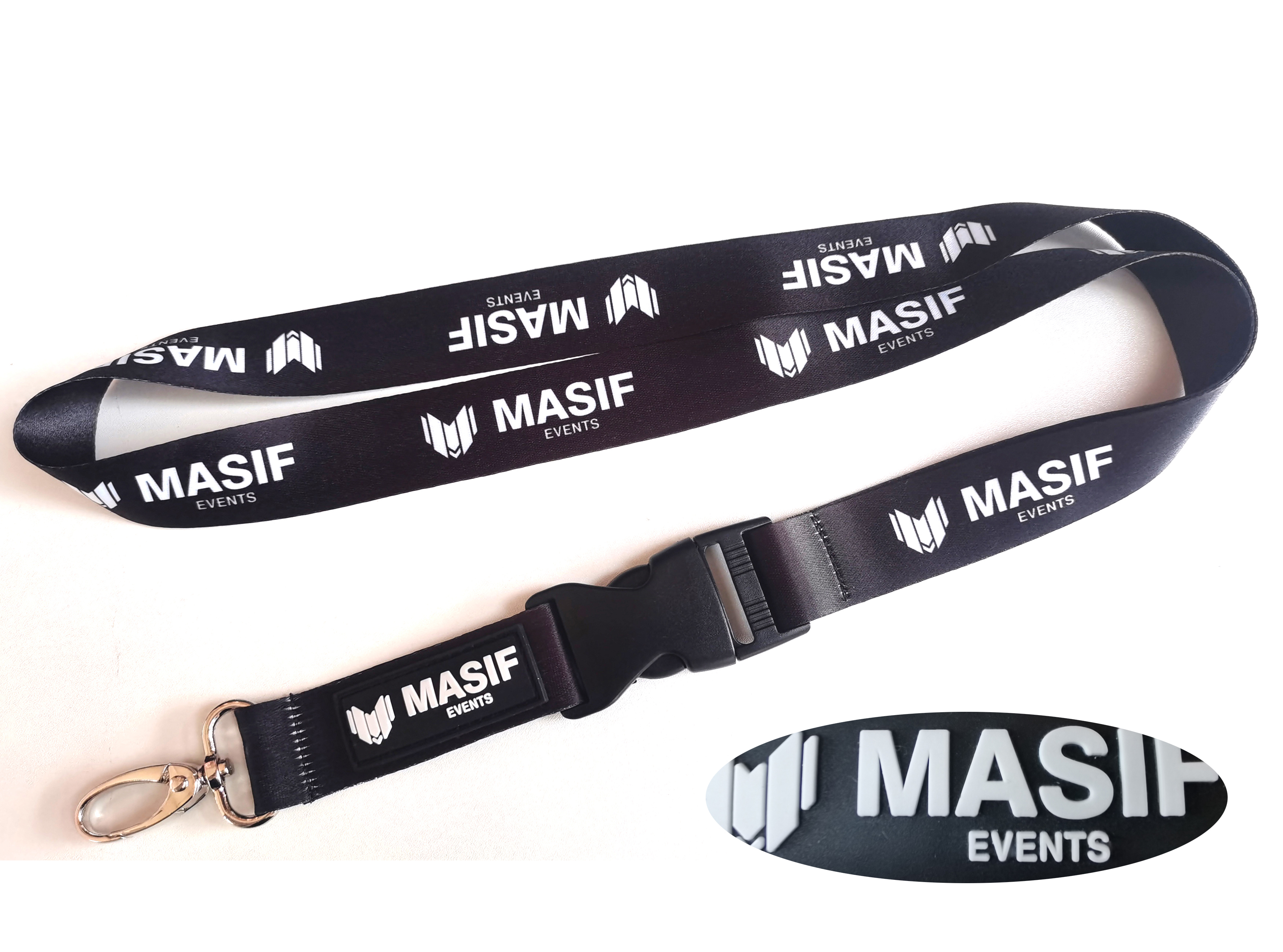 PVC silicone logo lanyard(图1)